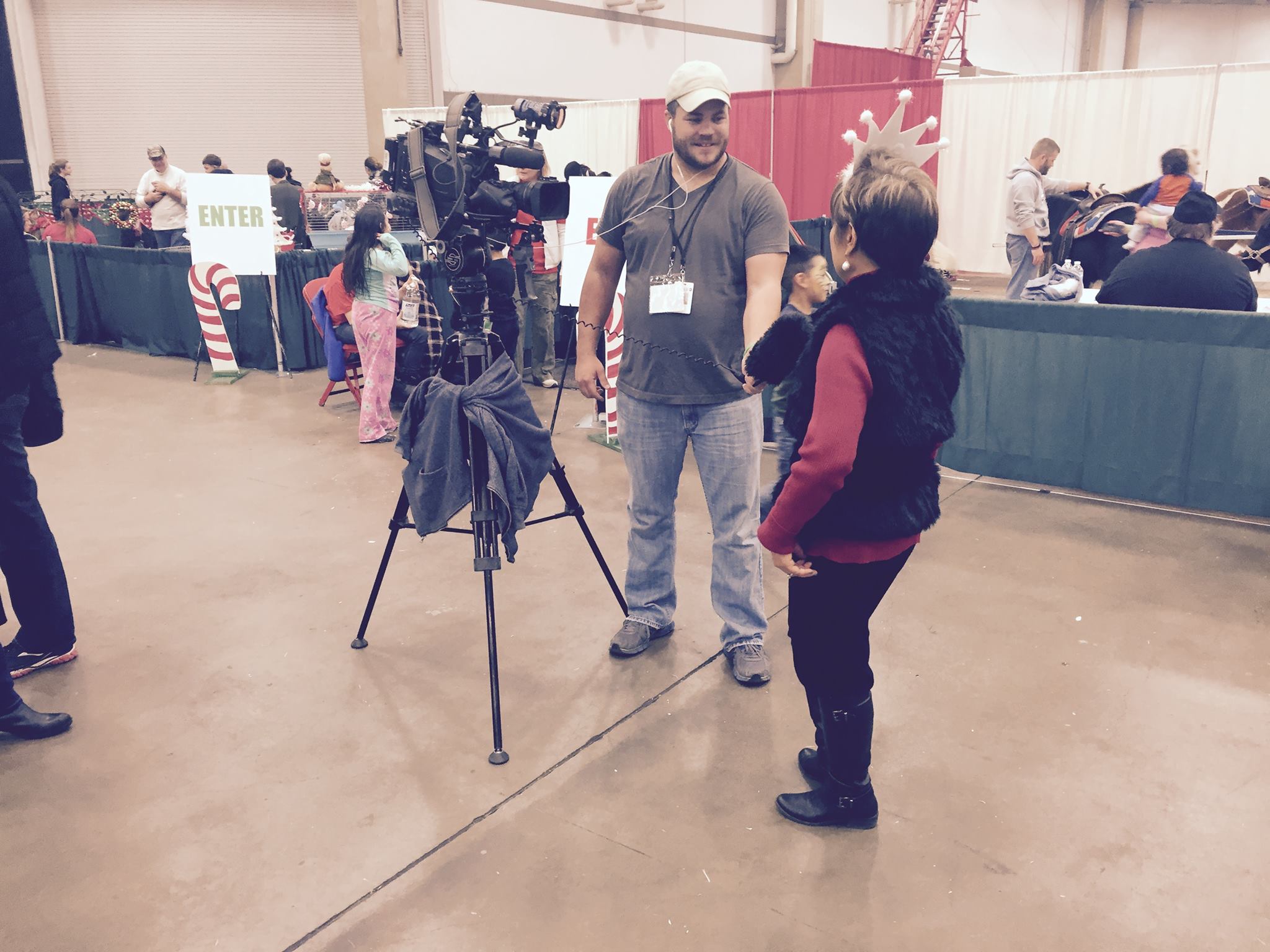 Interviewed by Channel 8 staff Christmas Gift