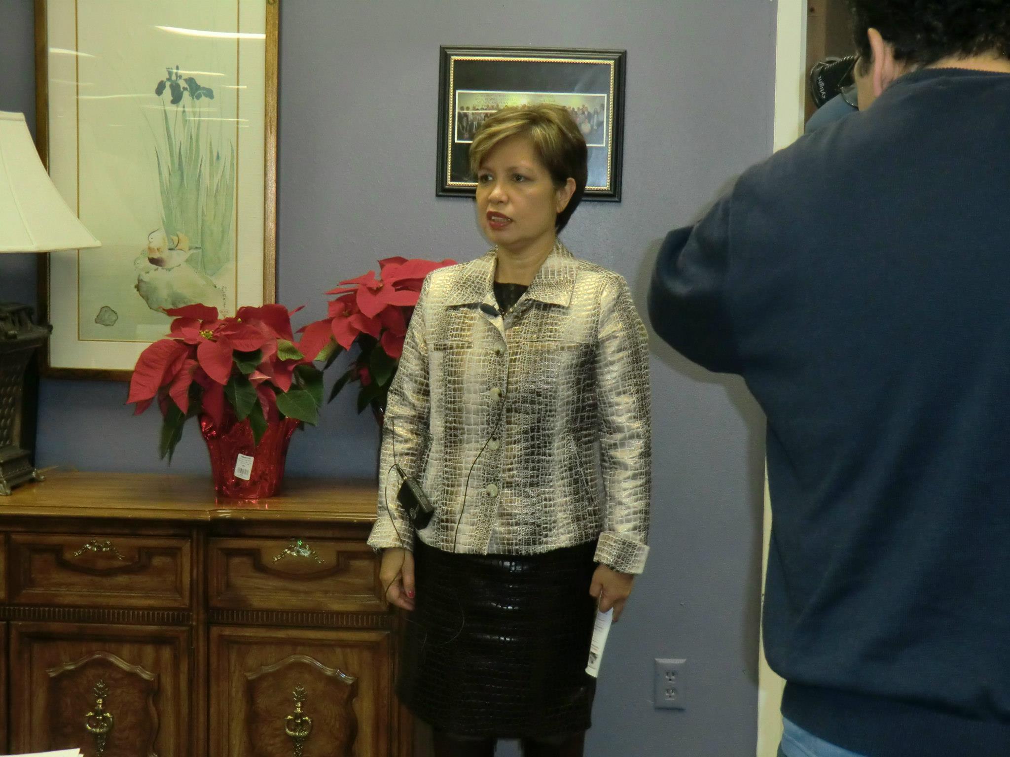 Interviewed by Univision TV