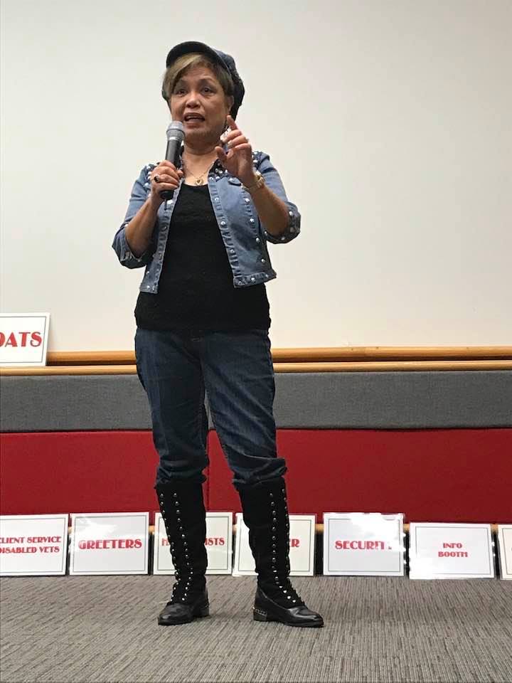 Speaking at Volunteers meeting