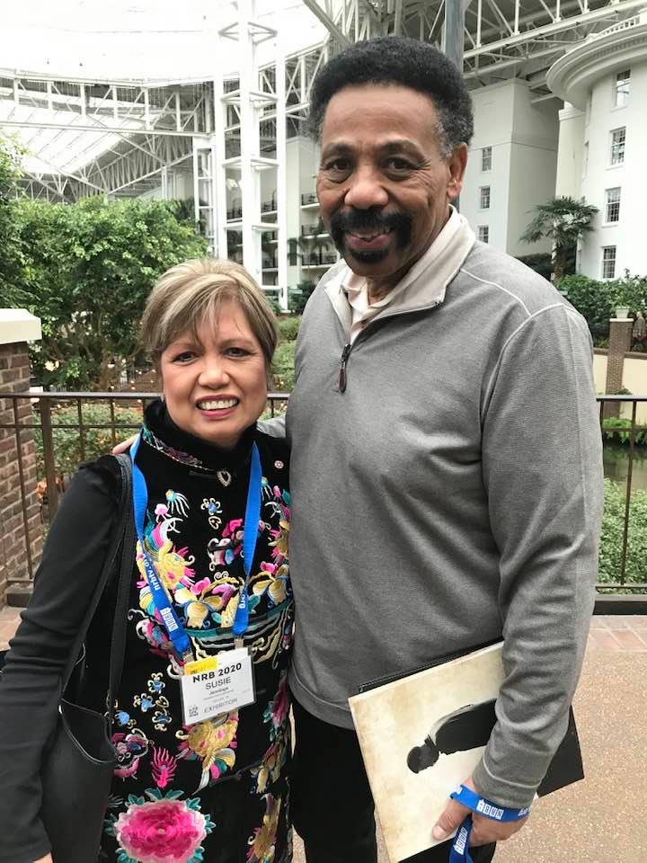 Susie Jennings with Dr. Tony Evans