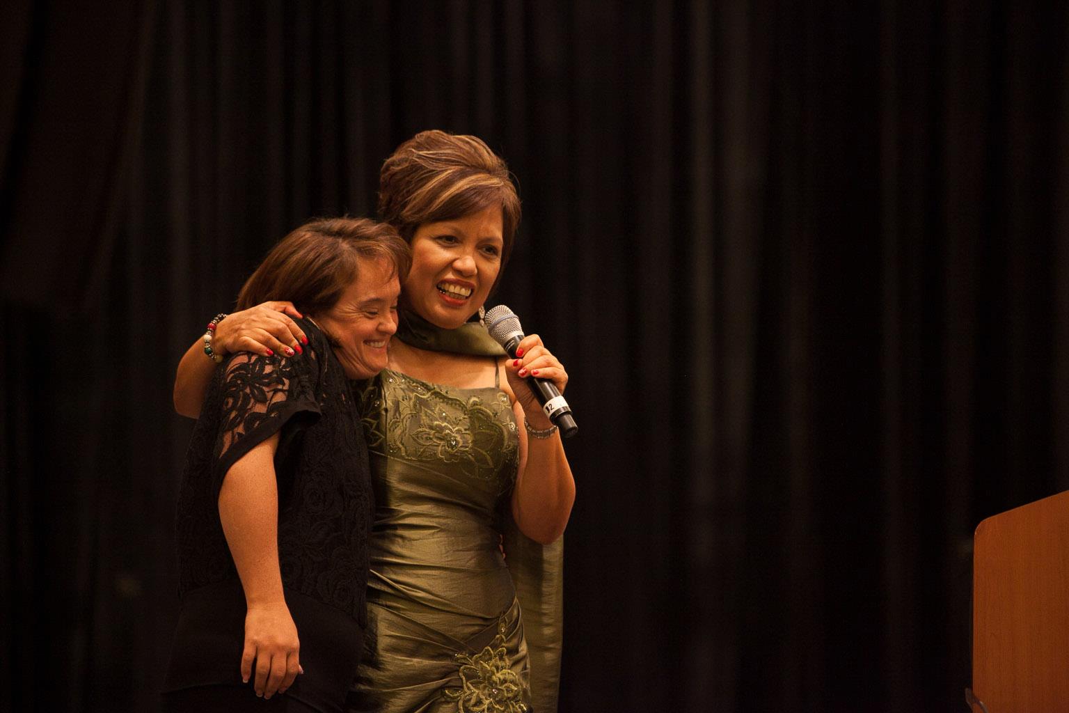 With Lisa Smith a gifted signer Down Syndrome