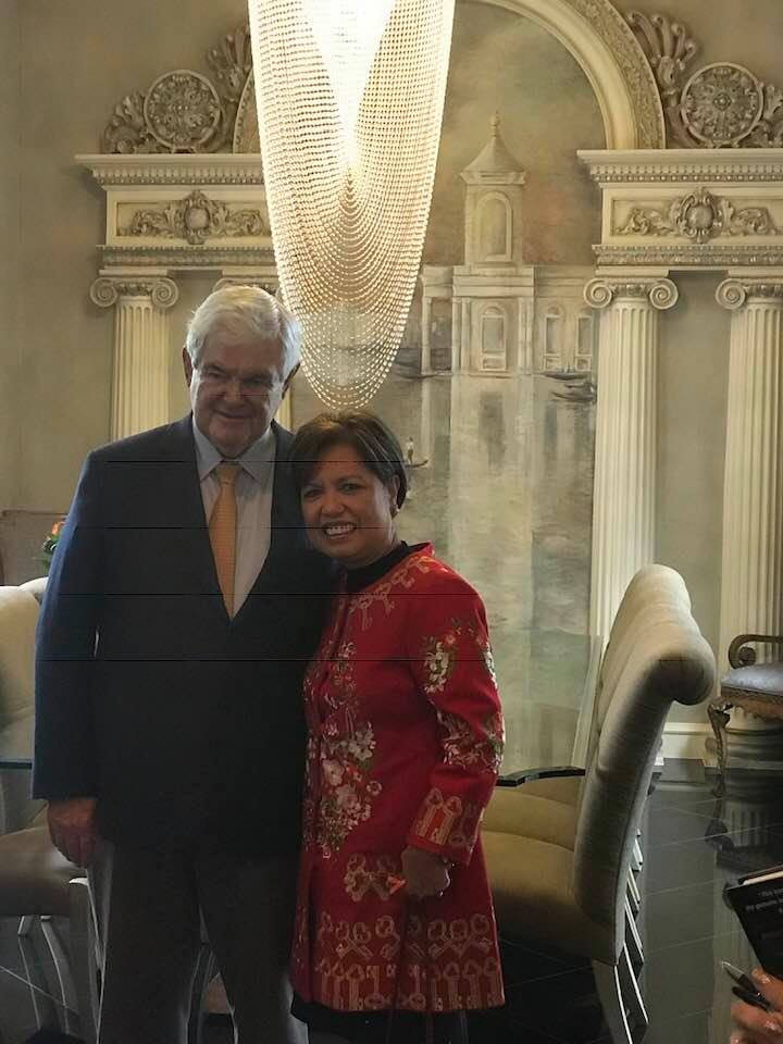With Newt Gingrich