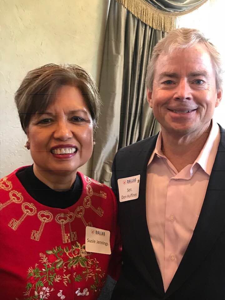 With Sen. Don Huffines