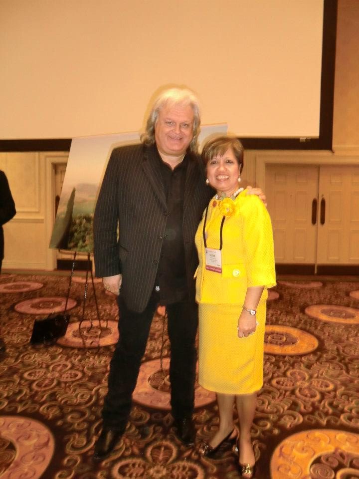 With singer Ricky Skaggs from Nashville TN