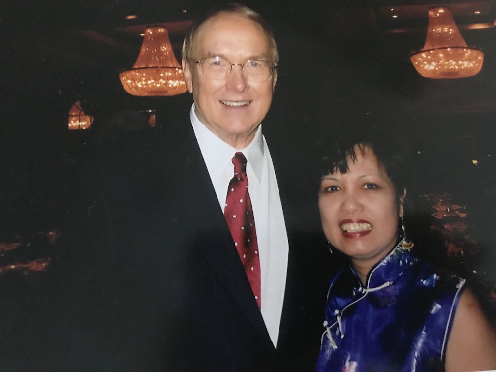 Susie Jennings with Dr. James Dobson